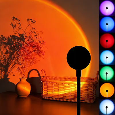 VibeLite Golden Hour — Lampa Projekcyjna Sunset LED