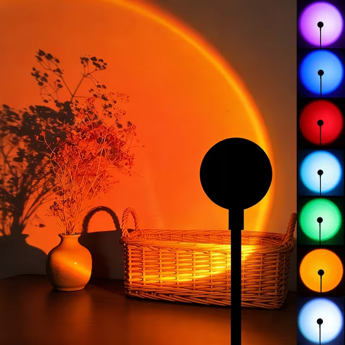 VibeLite Golden Hour — Lampa Projekcyjna Sunset LED